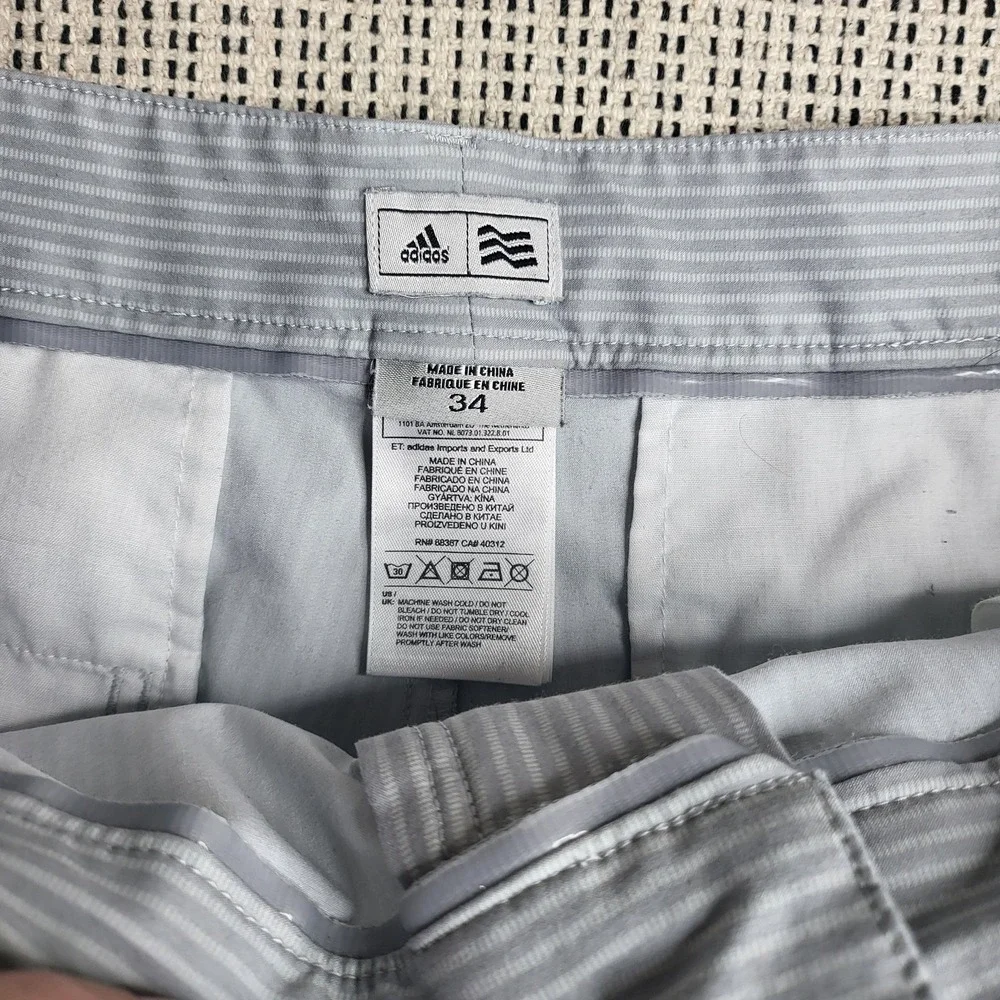 Adidas Shorts Mens 34 Golf Performance Lightweight Summer Active Athletic Stripe